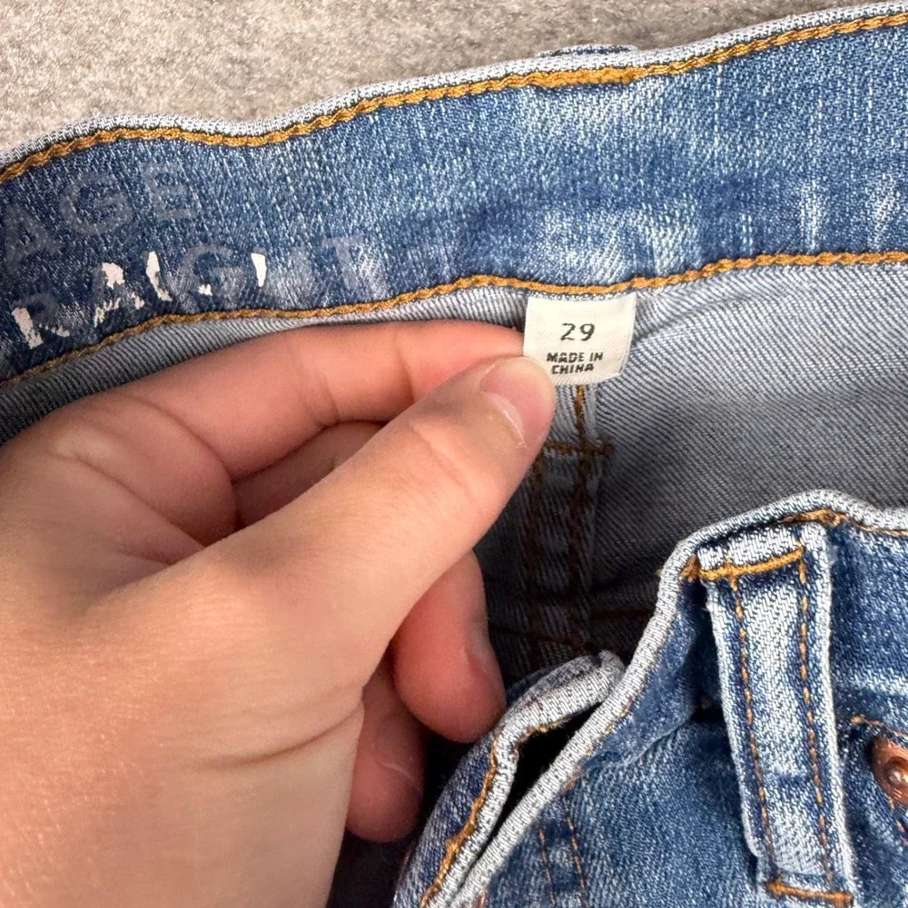 J Crew Vintage Slim Straight Jeans Womens 29 Light Wash Denim Classic Casual